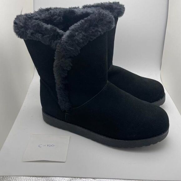 Cushionaire Women's COZY pull on boot BLACK 7.5 - Picture 2 of 6